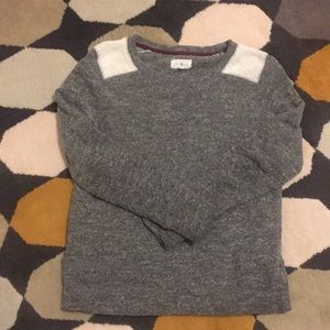 Lou & Grey LOFT Shoulder Patch Sweatshirt